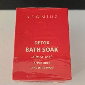 New Miuz Bath Detox Salts Apple Cider Ginger Lemon Muscle Recovery Aromatherapy